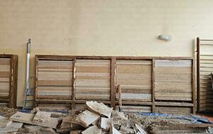 Réfection du mur de tir