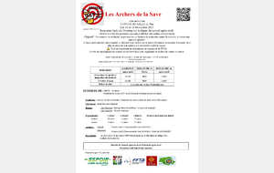 Concours salle Lombez avec les archers de la Save