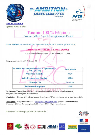 Concours salle 100% Féminin