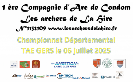 Ce week-end,Championnat départemental TAE 2025 à Condom