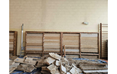 Réfection du mur de tir